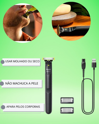 Aparador E Barbeador Phillips Oneblade S/fio Bivolt