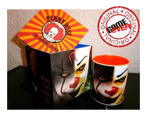 Regalo It, Eso, Pennywise, Taza Y Estuche D Madera Game Over