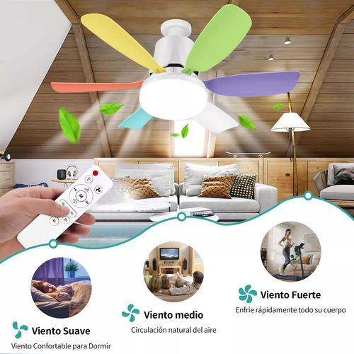 Ventilador Con Control Remoto 47cm Con Dos Cuchillas
