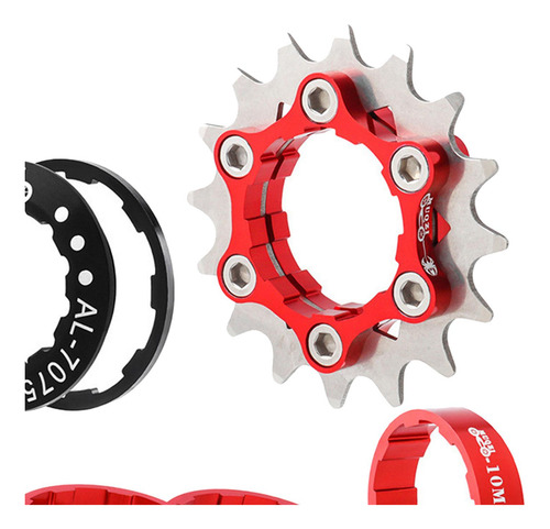 1speed 16t Cassette Single Cog Set Kit De Vermelho