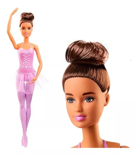 Boneca Barbie Eu Quero Ser Bailarina Morena Da Mattel Gjl58