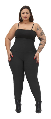 Calça Legging Cós Super Alto Plus Size Até O Tam 66 Promoção