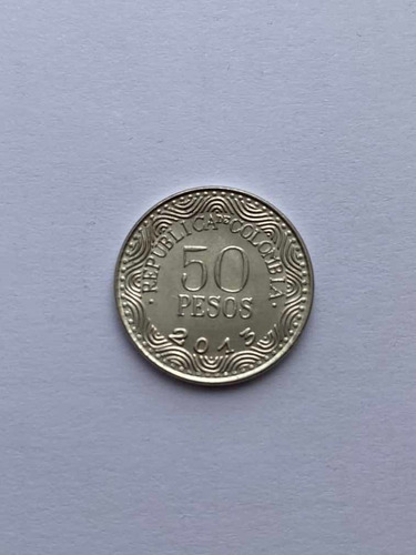 Moneda De 50 Pesos De Colombia Del Año 2013