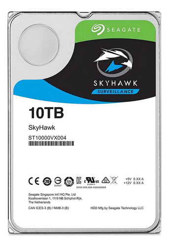 HD Seagate Skyhawk Surveillance 10t SATA 6 Gb/s 256 MB 7200 rpm