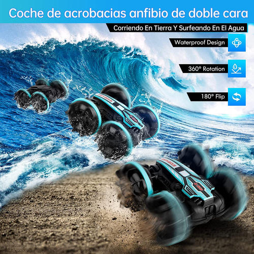 Coche Control Remoto Anfibio 4wd 2.4 Ghz Todo Terreno