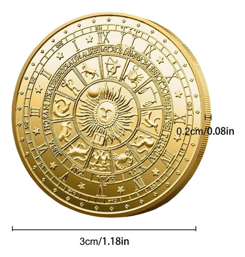 Moneda De La Suerte Del Tarot Monedas Coleccionables Delicad