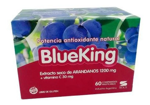 Blueking 1200mg Antioxidante Arandanos X60 Comprimidos