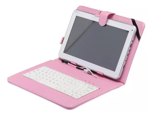 Imagem 3 de 4 de Capa Com Teclado + Mouse Para Tablet Sm Galaxy Tab S7 Lite