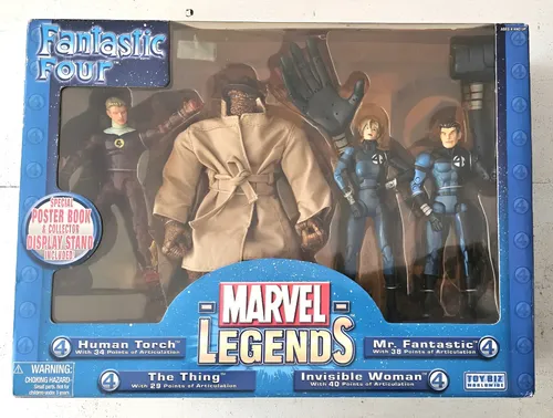Fantastic Four Toy Biz Quarteto Fantastico Box Lacrado Raro