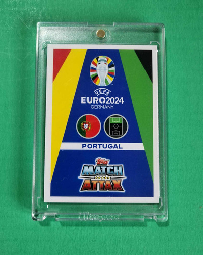 Tarjeta Topps Cristiano Ronaldo Silver Euro 2024 Captain Cr7 (Usado)