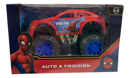 Auto A Friccion De Juguete Spiderman Camioneta En Caja Sebigus 53961