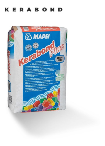 Pegamento Porcelanato Kerabond Plus Gris 30 Kg Oferta Mapei