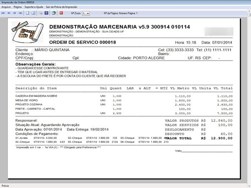 Programa Para Marcenaria Com Vendas E Financeiro 5.9 Plus