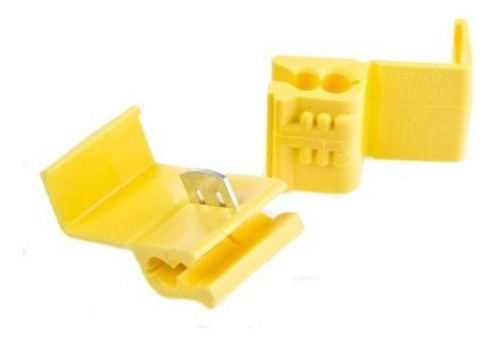 250 X Conector Derivação Emenda Rápida Cabos Fios Amarelo - 4mm A 6mm - Taplink