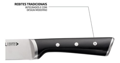 Faca Slicing Aço Inox Tefal 20cm Ice Force