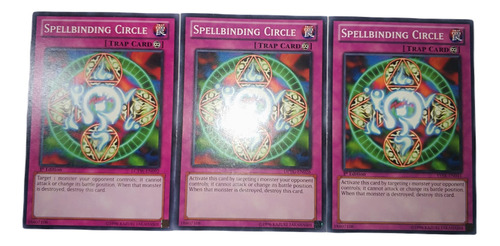 Yugioh  3x  Spellbinding Circle Comum Em Inglês 