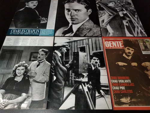 (an042) Charles Chaplin * Revistas Recortes Clippings