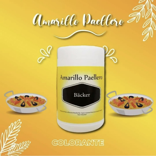 Colorante En Polvo Amarillo Miel Caramelo 500g Backer