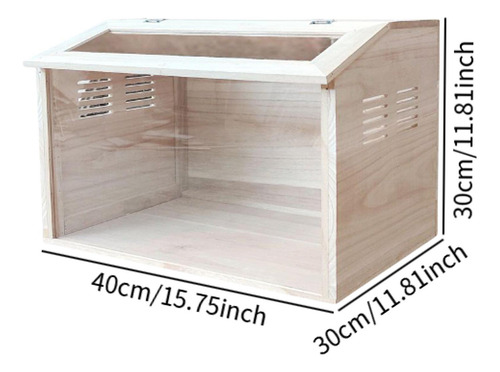 Caja De Nido Madera Hámster Casa Fácil De Montar Escondite