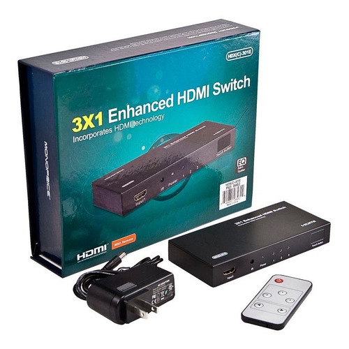Monoprice 3x1 Enhanced Hdmi Switch