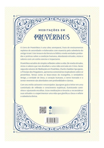 Meditações Em Provérbios: Sabedoria Para Uma Vida Teocêntrica - Volume 2 | Charles Haddon Spurgeon