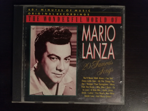 The Wonderful World Of Mario Lanza 20 Famous Songs Cd  Rmb 