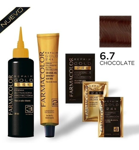Tintura Farmacolor Tintura Gold tono 6.7 chocolate
