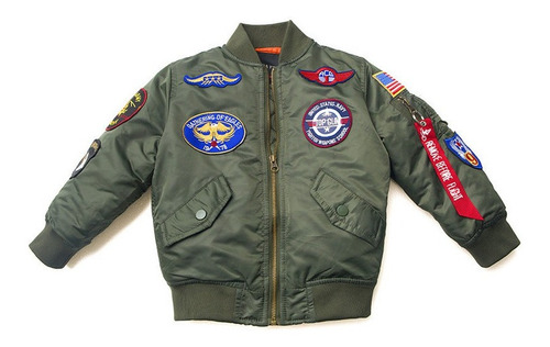 Top Gun Chamarra Bomber Engrosada Para Otoño E Invierno