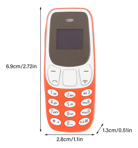 Mini Teléfono Con Marcador Bluetooth Manos Libres Y Doble Tarjeta Sim Gsm 2g 850 900 1800 1900mhz,mini Celular Teléfono Móvil Miniatura Bm10