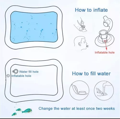 Tapete de agua para bebe estimulación sensorial didáctico bebe
