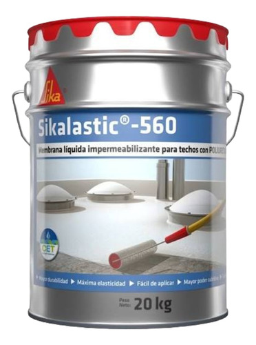 Sikalastic 560 Membrana Liquida 20kg Blanco Sin Fibra