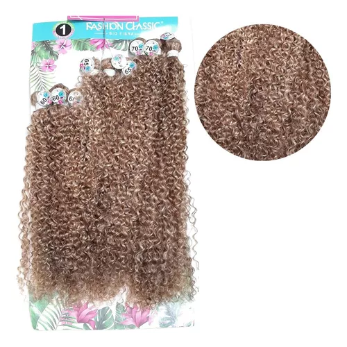 Cabelo Cacheado Bio Fibra Lindona Fashion Classic Longo Tela