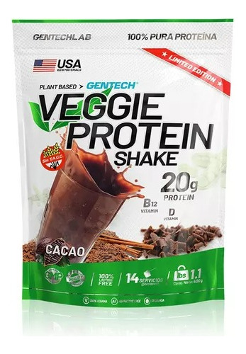 Veggie Protein Gentech 500grs Proteina Vegana