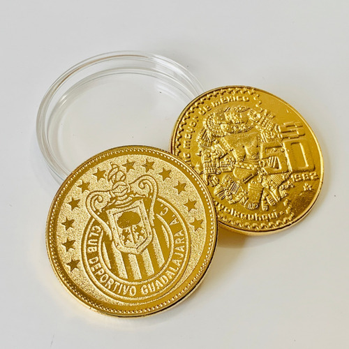 Moneda Club Chivas Guadalajara Baño Oro 14k Regalo Ideal