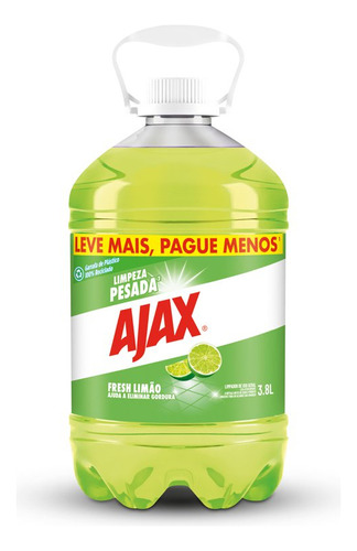 Limpador Ajax Fresh Lemon 3,8L Tamanho Família