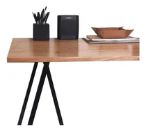 Comprar Mesa Madera Paraíso Enchapado Escritorio Con Caballetes