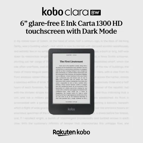 Dztdq E-reader Kobo Clara Bw 16gb Resistente À Água Kf