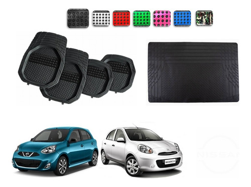 Tapetes 4pz Color 3d + Cajuela Nissan March 2012 - 2019 2020