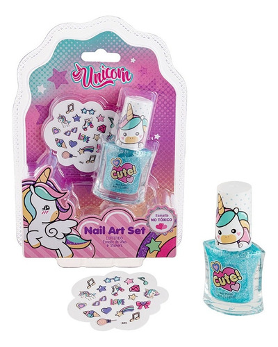 Pintura Uñas Para Niñas, Set X 2, Traen Stickers, No Tóxicos