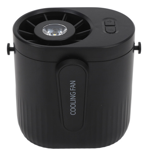 Ventilador Con Clip De Cintura Recargable Negro Negro Profes