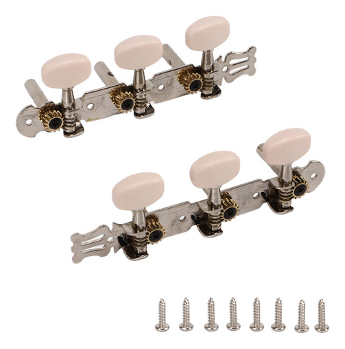 Tecla De Afinación De Cuerdas, 2 Unidades, 3 L, 3r, Metal, C