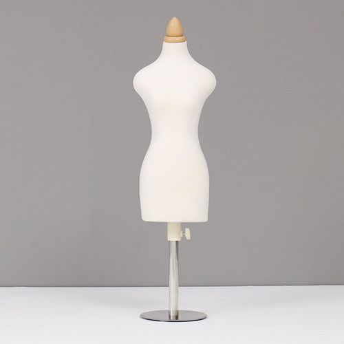 Mini Manequim De Costura Em Forma De Vestido, L E Prata