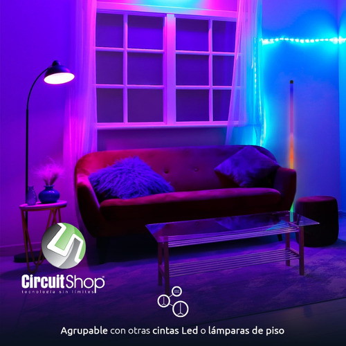 Lámpara Led Rgbic Samrt Wifi De Piso Nexxt Circuit Shop