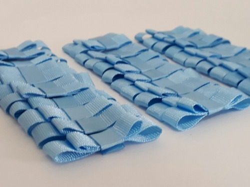 Imagem 3 de 8 de 140 Laços Duplo Gorgurão Nº3 15mm Com Fitas
