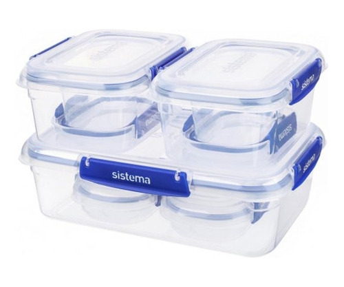 Hermético Sistema Plastics 7 Piezas Klip It Plus Starter