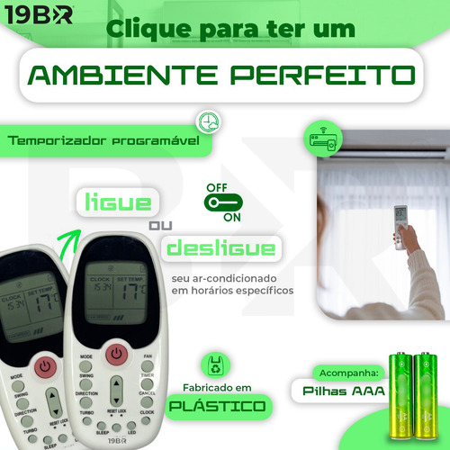 Controle Remoto Para Ar Condicionado Midea Comfee Komeco