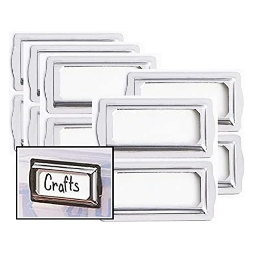 Placas De Metal Autoadhesivas Libros Y Tarjetas, 10 Uni...