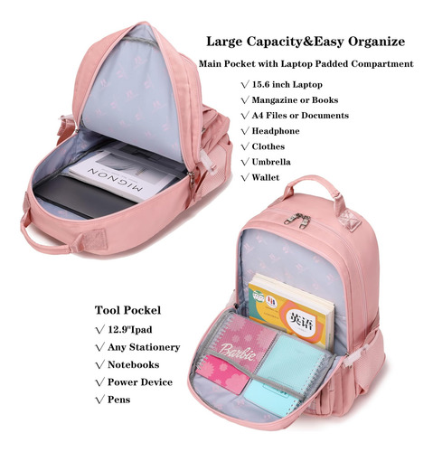Yojoy Mochila Para Niñas Mochilas Para Computadora Portátil