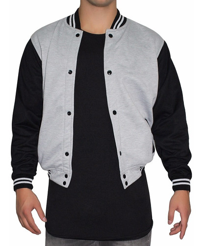 Chaqueta Azar Beisbolera Ch002- Gris Jasped