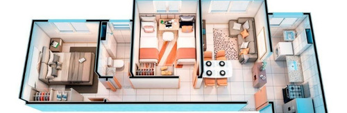 Imagem 10 de 15 de Apartamento Com 2 Dormitórios À Venda, 47 M² Por R$ 174.690,00 - Passaré - Fortaleza/ce - Ap0526
